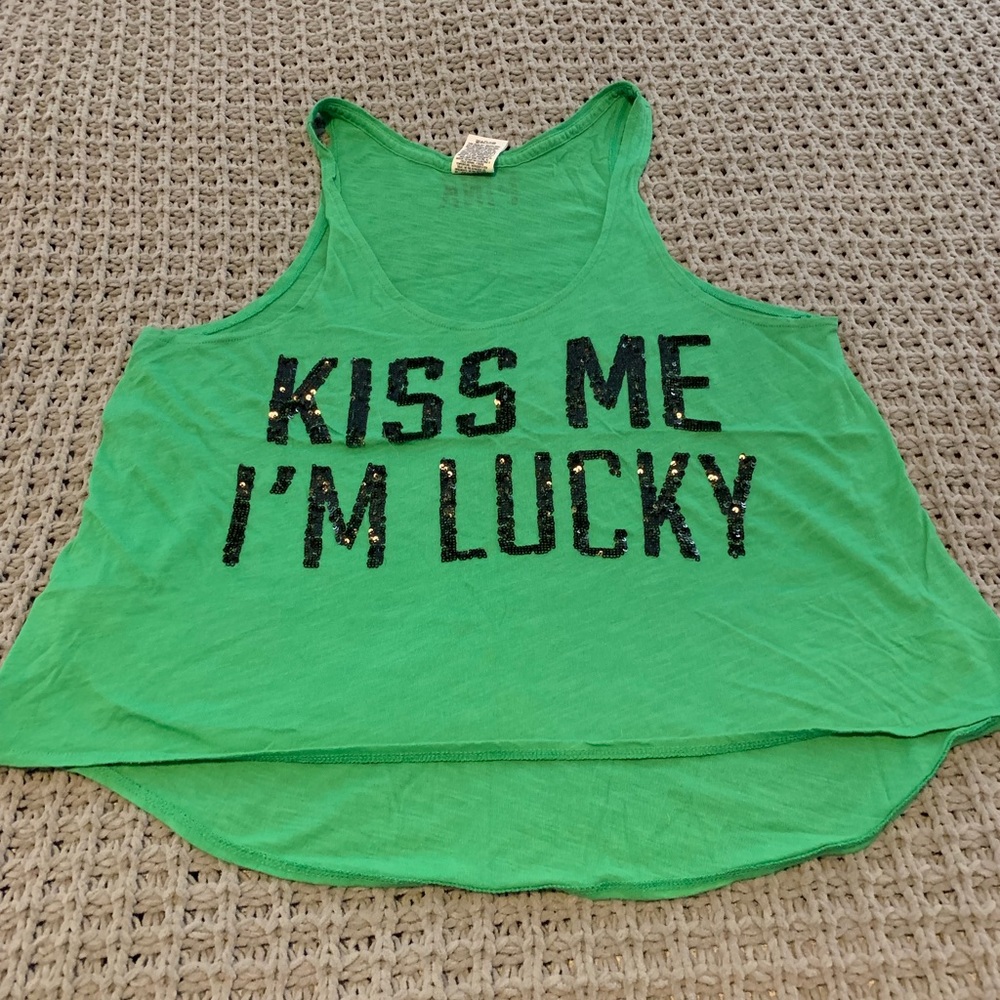 VS Pink St. Patty’s day tank! Sz S